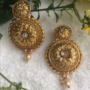 Gold color earrings